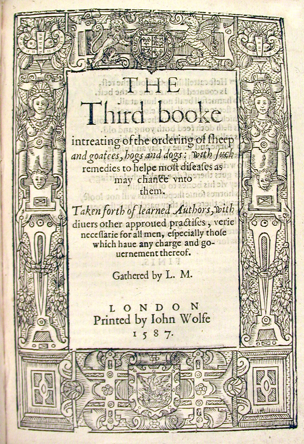 Title page of third book