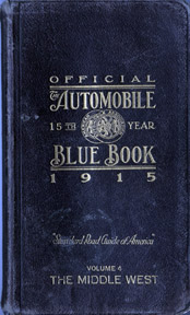 Official The Automobile 15th Year Blue Book 1915 Cover