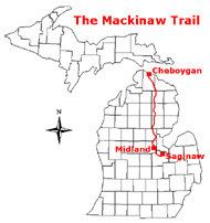 2 of 2. route from Saginaw to Mackinac