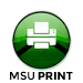 MSU Print icon, found on the desktop of Selected Resources computers.