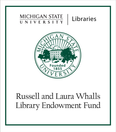 Bookplate honoring: Russell and Laura Whalls Library Endowment Fund