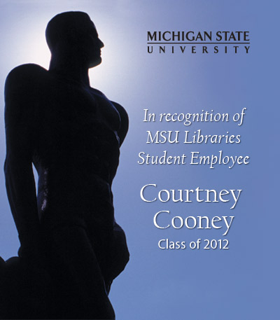 Bookplate honoring: In Recognition of Courtney Cooney