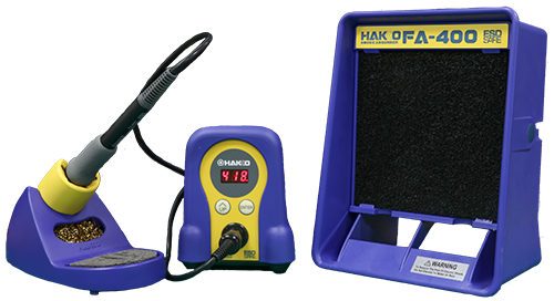 soldering iron with fume extractor