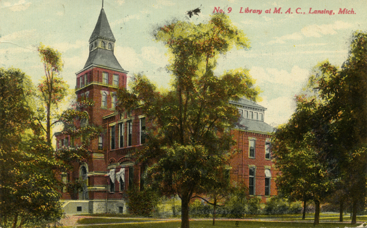 M.A.C. Library at Linton Hall, ca. 1910. 