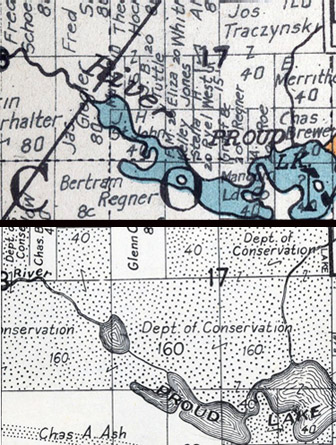 Part of Commerce Township in 1921 and 1947