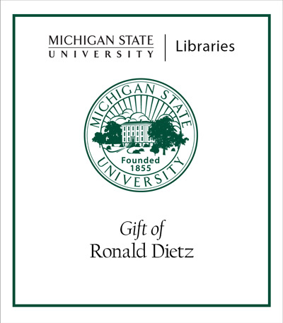 Bookplate honoring: Ronald Dietz Collection